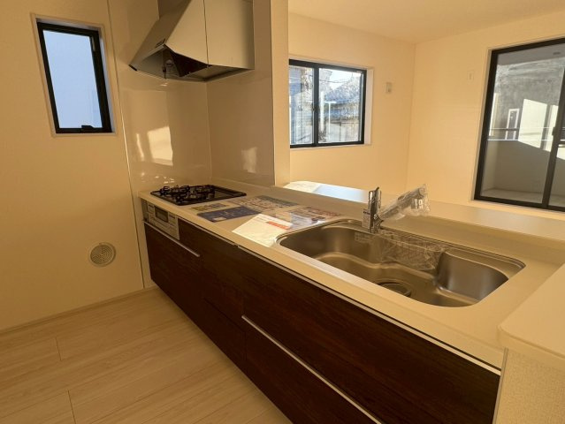  川口市本前川　新築一戸建て　1号棟のキッチン|お料理しやすいキッチンです