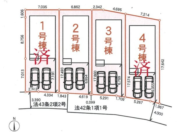 川口市前野宿第5　新築一戸建て　3号棟の区画図|３号棟