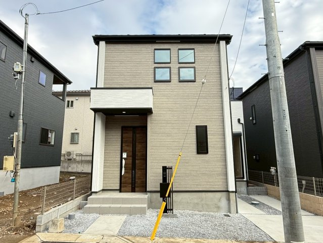 川口市峯14期　新築一戸建て　1号棟の外観|おしゃれな外観です