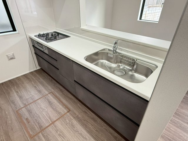 川口市峯14期　新築一戸建て　2号棟のキッチン|キッチンです