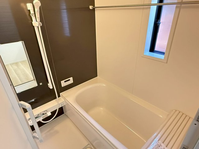 川口市柳崎　第９　1号棟の浴室|ゆったり過ごせるお風呂です