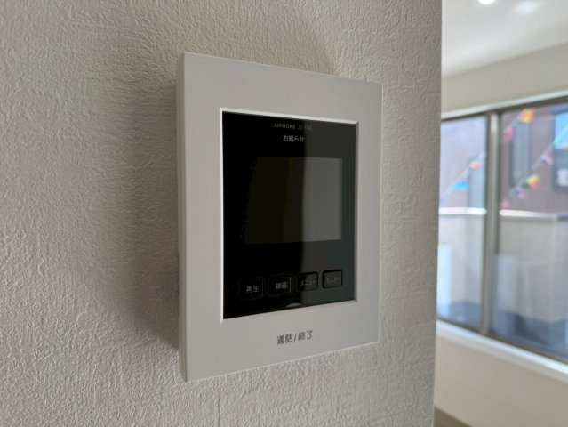 川口市柳崎2期　新築一戸建て　2号棟のセキュリティ|モニター付きインターホン