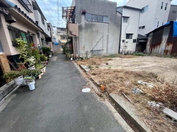 【前面道路含む現地写真】 | 大阪市生野区桃谷5丁目　売土地　