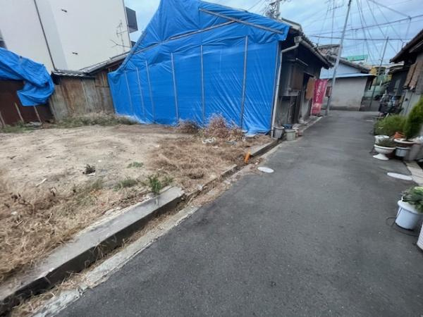 【前面道路含む現地写真】 | 大阪市生野区桃谷5丁目　売土地　