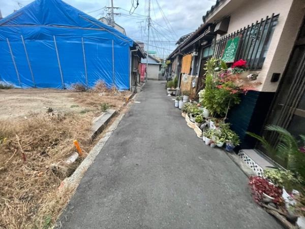 【前面道路含む現地写真】 | 大阪市生野区桃谷5丁目　売土地　