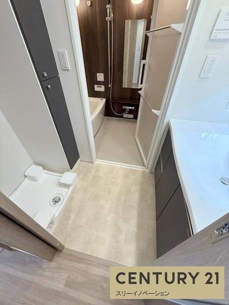 ハルモシティの独立洗面台