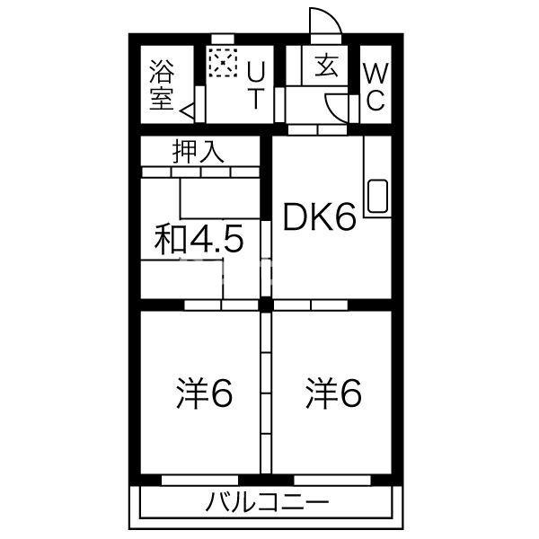サンライズアサノの間取り