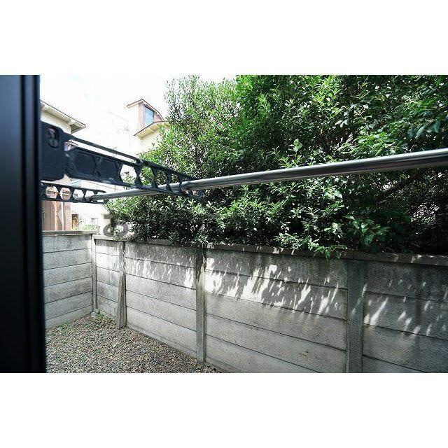 ラプラス坂下２のバルコニー|洗濯物干せます