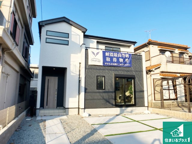 神戸市西区福吉台　新築一戸建ての外観|お客様に長く安心して住んでいだだける事にこだわった家づくり！住んでからのアフターサービスにもしっかりと取り組んでいます！