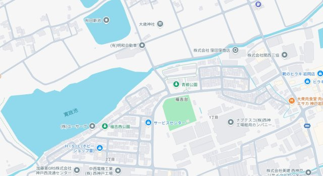 神戸市西区福吉台　新築一戸建ての地図