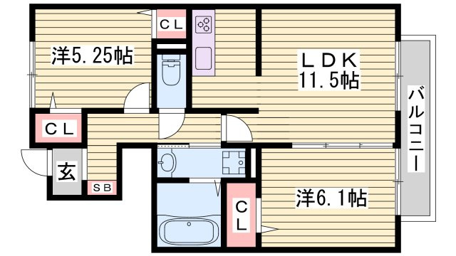 フィカーサ大久保の間取り