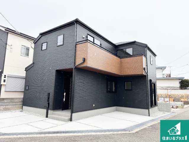 神戸市西区持子　第3期　新築一戸建ての外観|周辺は落ち着いた街並みの住宅地！子育てがしやすい住環境です！まだ未完成ですが、現地でしかわからない事もございます。是非一度ご覧ください。