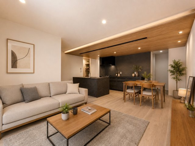 富田町5丁目Bプラン　建築条件付土地のその他|施工例（家具はイメージ）