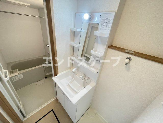 MKcourt　(エムケーコート)の洗面所|高崎、前橋、伊勢崎エリアのお部屋探しはエンドスケープまで！お客様の理想お聞かせ下さい♪