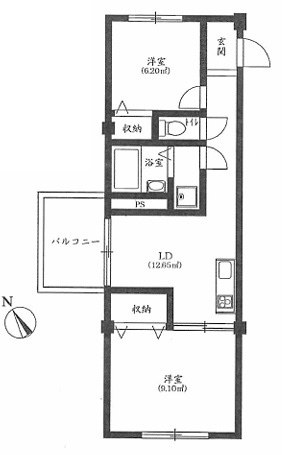 【間取り】 | 豊田第3コーポラス