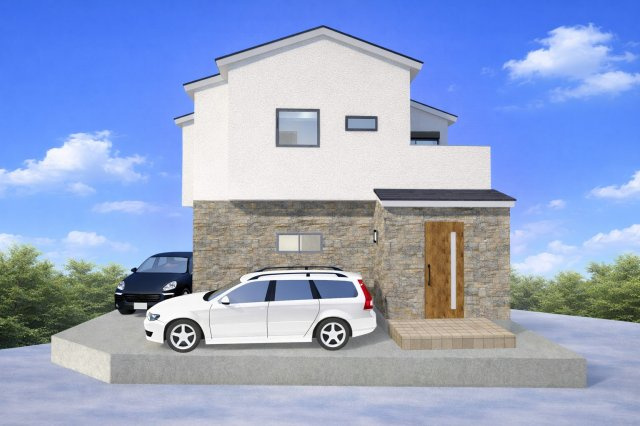 富田町5丁目　建築条件付土地の区画図