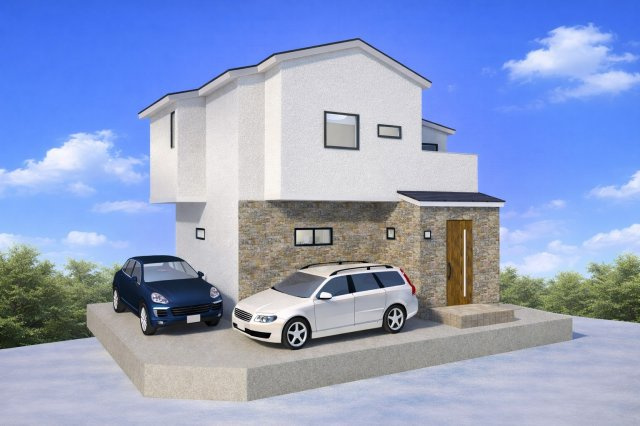 富田町5丁目　建築条件付土地の外観パース|【外観/イメージパース】