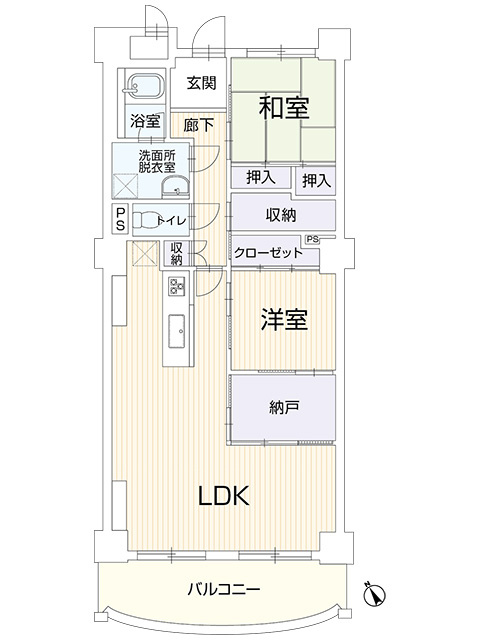 【仲介手数料無料／刈谷市】キングスコート東刈谷　202号室の間取り