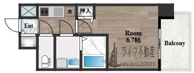 ワールドアイ大阪EAST Cityの間取り