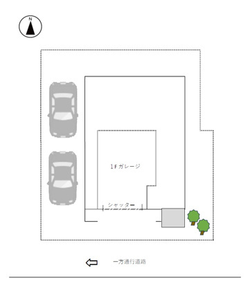 森末町３－５１－２コダテックスＰＧの区画図
