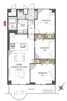 【間取り】 | 浦和白幡東高層住宅１号棟