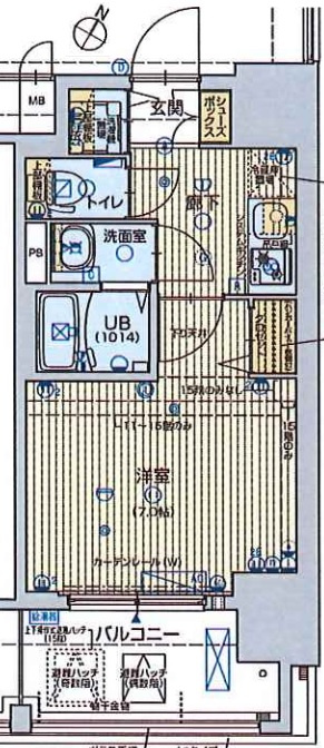 フォーリアライズ阿波座ウエストの間取り