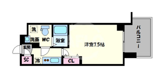 【間取り】 | セレニテ谷九プリエ | セレニテ谷九プリエ　間取り