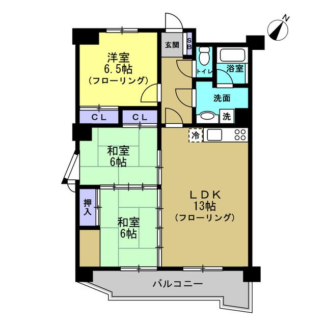 ルーチェ香住ヶ丘の間取り