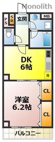 メゾンアズールの間取り