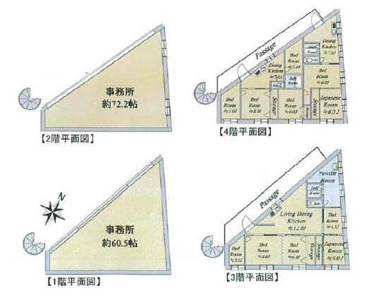 江戸川区江戸川６丁目のビルの間取り