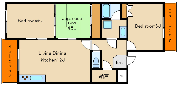 ルモンクレール枝吉の間取り