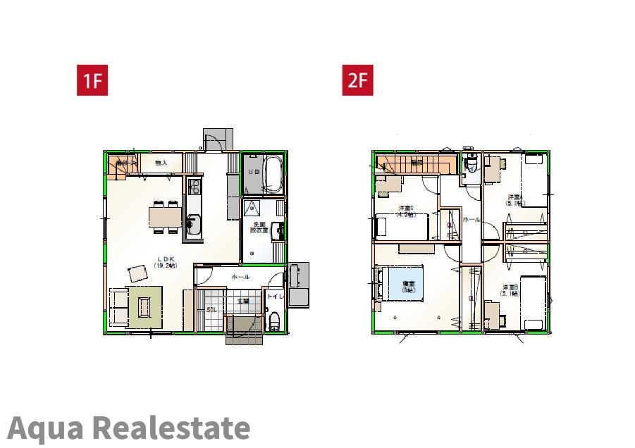 オール電化デザイナーズハウス丸亀市中府町建売①の間取り|こちらの居間で趣味の時間をお楽しみください