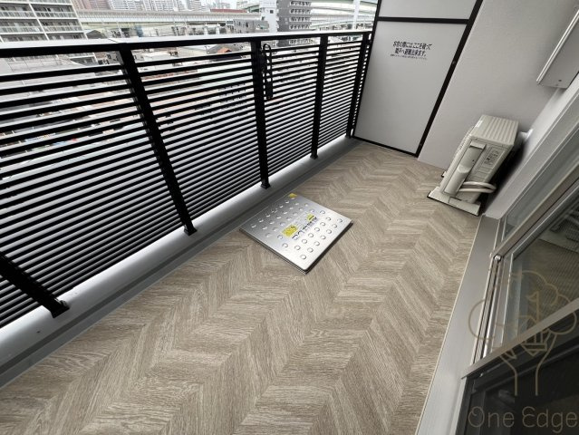 スプランディッド福島WESTのバルコニー