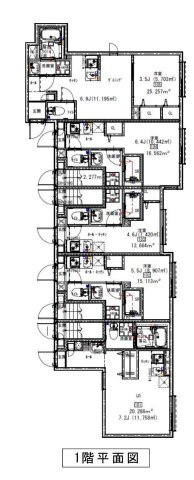 東京都世田谷区新築1棟売りマンション【ソルナクレイシア学芸大前】の間取り