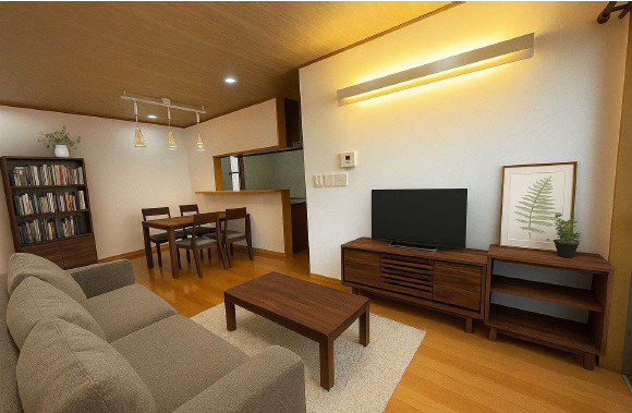 東大阪市若江東町１丁目　中古戸建の居間・リビング