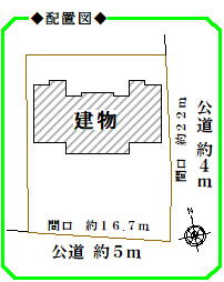 　☆　コーポ前野　☆の区画図