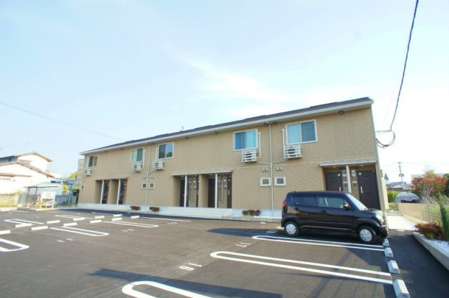サンライズ御井Ⅱの外観|きれいな外観です