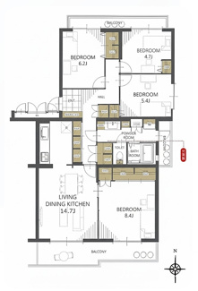 【間取り】 | エステート浦和３号棟