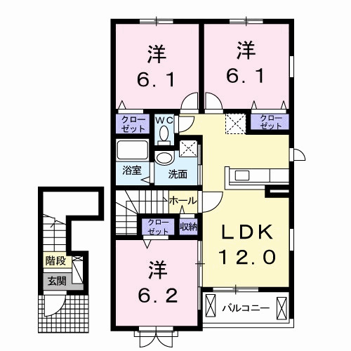 プレジール　Ｂの間取り