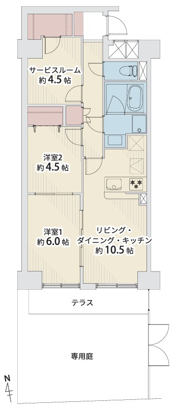 セザール弓ノ町の間取り