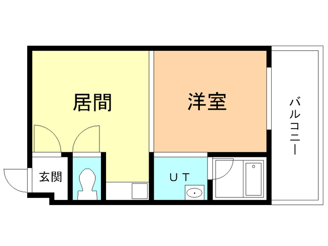 ハイツグリーンサイド絵鞆の間取り