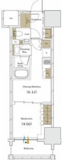 【間取り】 | ザ・パークハビオ谷町六丁目クロス