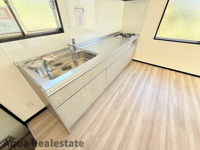 坂出市府中町　リフォーム戸建のキッチン|お料理しやすいキッチンです