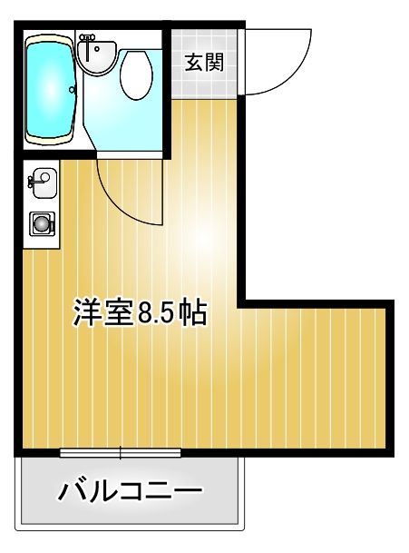 ハイツ裕｜名古屋市の賃貸ならMy賃貸の間取り|ハイツ裕