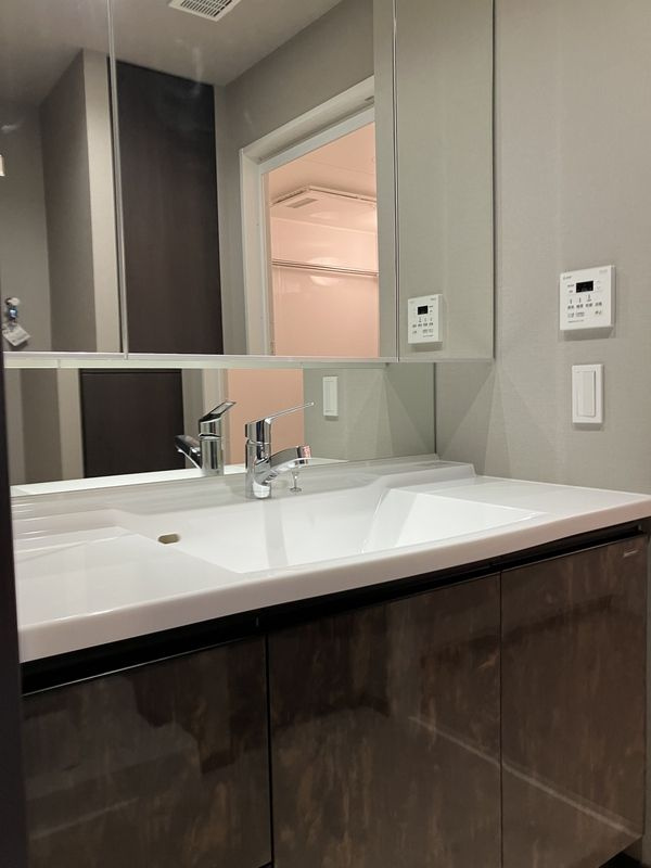 熊本市東区月出８丁目の賃貸マンションの独立洗面台