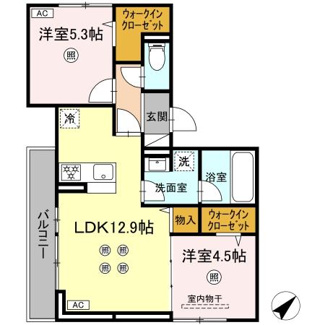 【間取り】 | D-Residence光丘町B棟 B棟