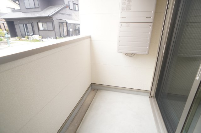 ジーメゾンあやめ池エルシアスのバルコニー