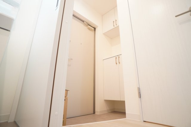 ジーメゾンあやめ池エルシアスの玄関