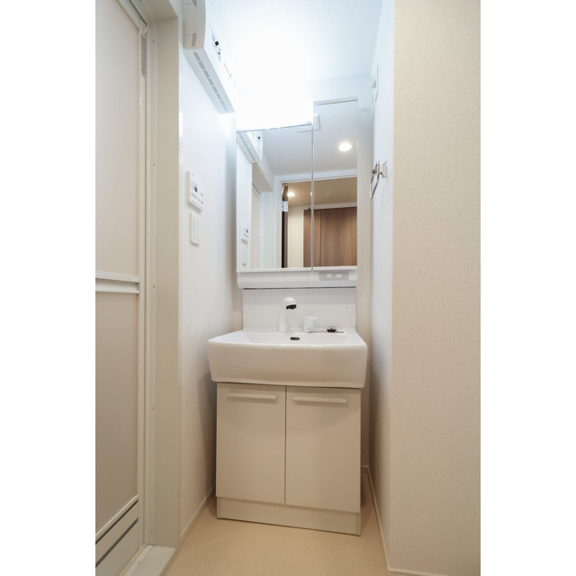 リアライズ今里南の洗面所|ゆったりとスペースのある洗面所