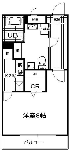 ラクール今宿の間取り